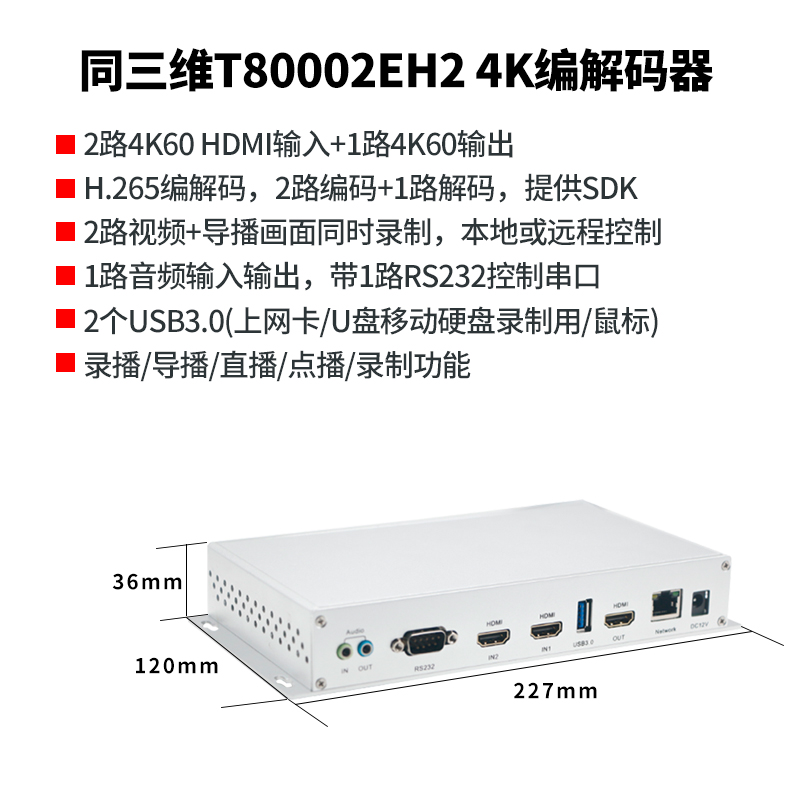 T80002EH2 H.265編解器簡介